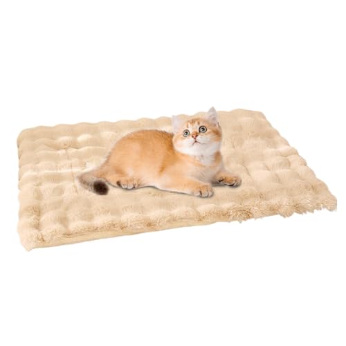 Dybnuhoc Cat Mat Bed, Dog Cat Floor Pad Bed, Pet Couch Sleep Pad, Winter Beds Pet Cat Floor Pad, Soft Sleep Pad for Dog Kitten, Soft Sleeping Dog Travel Mat for Indoor Bedroom Balcony von Dybnuhoc