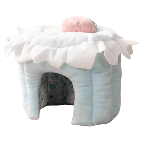 Dybnuhoc Cute Hamster House, Hamster Warm Bed, Small Pet Tunnel Bed, Bunny Soft Bed, Washable Pet House, 7.87x7.87x5.91 Inches, Golden Bear Bed, Dutch Bed, Small Pet Bed, Hamster Tunnel, von Dybnuhoc