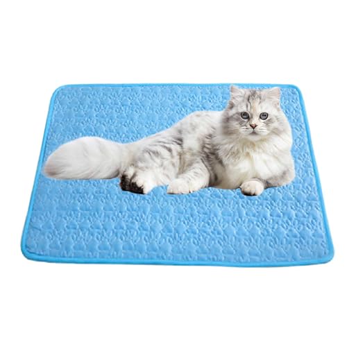 Dybnuhoc Dog Cooling Mat | Washable Summer Cooling Mat | Dog Sleeping Mat Pet Cooling Blanket Foldable Cooling Dog Bed for Indoor Outdoor Use von Dybnuhoc