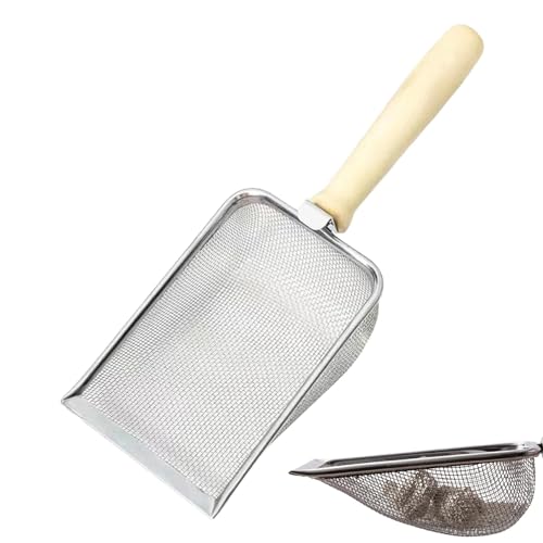 Dybnuhoc Scooper | Cat Shovel | Metal Scoop, Fine Mesh Scoop, Ergonomic Shovel, Non Stick Cat Scoop, Cat Poop Scoop for Pet Waste Scooper von Dybnuhoc