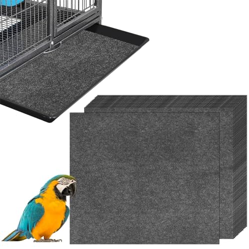 Dybnuhoc Nesting Wool Felt Pads, Soft Birdcage Liners Water Absorbent - Easy Cutting Felt Pads Birdcage Bedding & Litter for Cockatoos Sittiche von Dybnuhoc