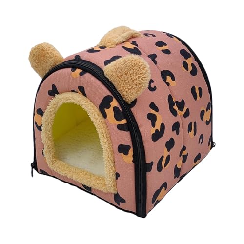 Dybnuhoc Warm Ferret Bed for Cage - Plush Bunny Bed for Small Animals, Winter Pet Nest for Sugar Gliders, Hamsters, Hedgehogs, and Bunnies, Soft and Comfortable Sleeping Bed, Green, Blue and Red von Dybnuhoc