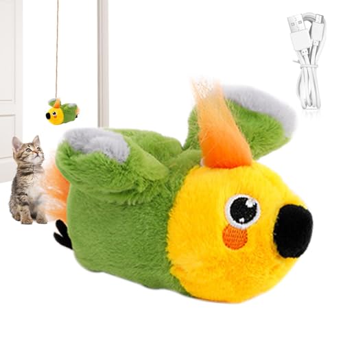 Flapping Bird Cat Toy, Automatic Flapping Flying Bird Cat Toy, Realistic Teasing Bird Cat Toy, Interactive Bird Toy For Cats, Flying Bird Toy For Small Cats, Cat Toy For Large Cats With Bird Flapping von Dybnuhoc