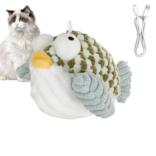 Flapping Bird Cat Toy, Automatic Flapping Flying Bird Cat Toy, Realistic Teasing Bird Cat Toy, Interactive Bird Toy For Cats, Flying Bird Toy For Small Cats, Cat Toy For Large Cats With Bird Flapping von Dybnuhoc