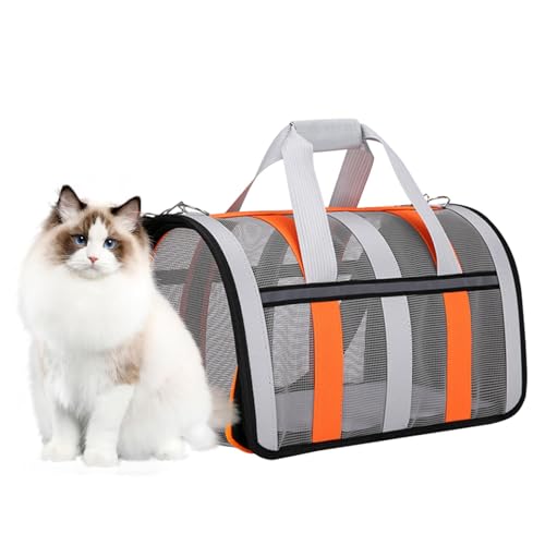 Foldable Pet Bag, Dog Foldable Carrier, Portable Pet Carrier, Mesh Panel Pet Carrier, Ventilated Pet Carrier, Secure Comfortable Lightweight Sturdy Pet Carrier for Long Time, Travel, Driving von Dybnuhoc