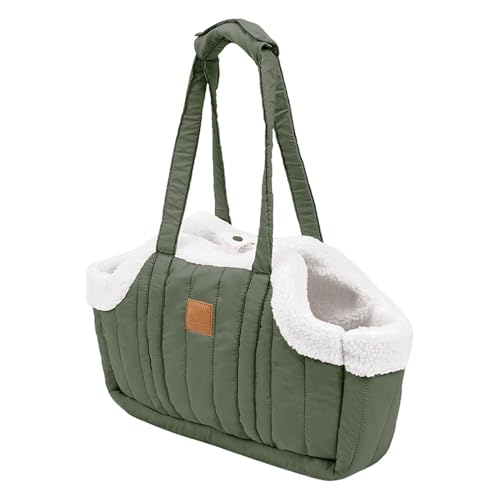 Lightweight Pet Carrier, Portable Pet Carrier, Polyester Dog Bag, Nylon Stylish Pet Carrying Bag for Driving, Going Out, Walking, Traveling, Spacious Comfortable38x14x50.5cm Green Gray Blue von Dybnuhoc