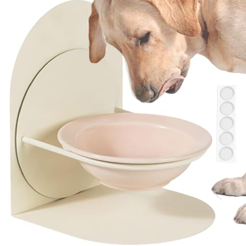 Pet Bowl Ceramic Dog Water Bowl, Magnetic Stand Pet Bowl, Adjustable Dog Feeder Bowl, Anti-Tip Dish for Cats Dogs, Elevated Pet Feeder Bowl, Ergonomic Pet Food Feeder, Anti-Spill Dog Water Bowl von Dybnuhoc