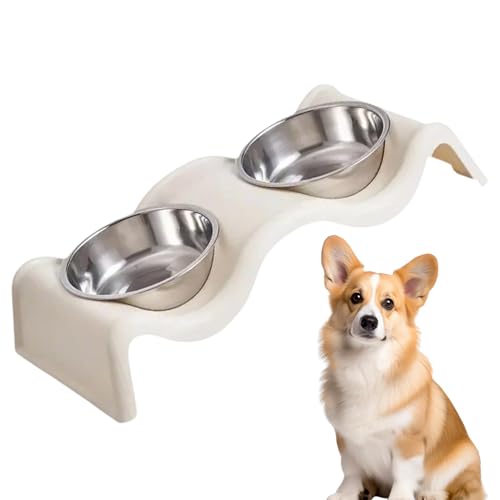 Pet Feeder Bowls, Double Bowls for Pets, Food and Water Bowls, Large Capacity Pet Bowls, Dog Feeding Bowls, Cat Food Bowls, Puppy Bowl Set, Durable Pet Dishes, Non-Slip Pet Bowls, Feeding von Dybnuhoc