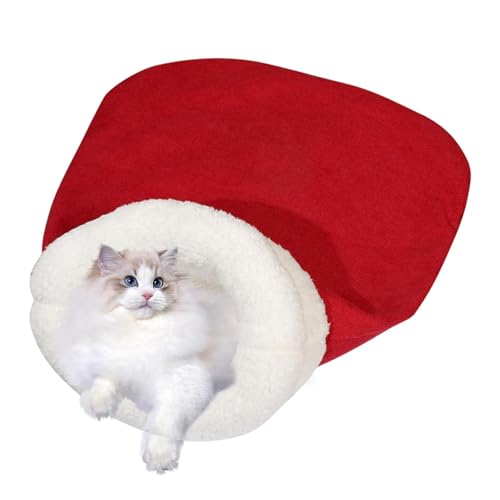 Warm Cat Sleeping Bag, Semi-Enclosed Winter Bed Cave, Cozy Dog Bed for Sleeping, Pet Soft Sleeping Bag, Winter Pet Bed, Soft Cat Sleeping Bag, Snug Pet Bed for Napping, Warm Dog Bed for Resting von Dybnuhoc