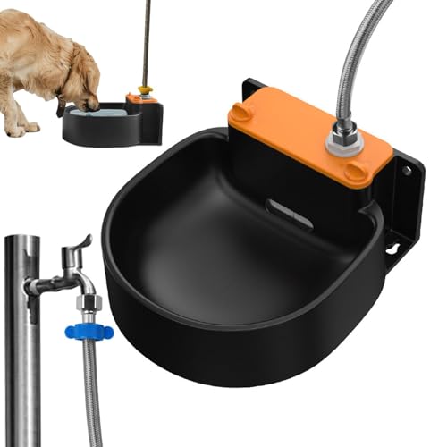 Dyeulget Automatischer Wassernapfspender für Hunde, Outdoor-Hundewassernapf,Automatischer Wassernapfspender für große Hunde | Automatischer Wasserspender für Hunde, Wassernapf für Hunde, für Geflügel, von Dyeulget