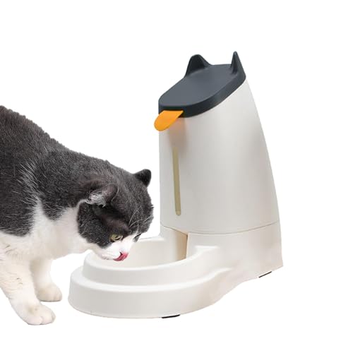 Dyeulget Automatischer Wasserspender für Haustiere, Futterspender für Katzen, Katzenfutterspender - Cat Gravity Automatischer Wasserspender - Schwerkraft-Fütterungs- und Tränkezubehör für Katzen für von Dyeulget