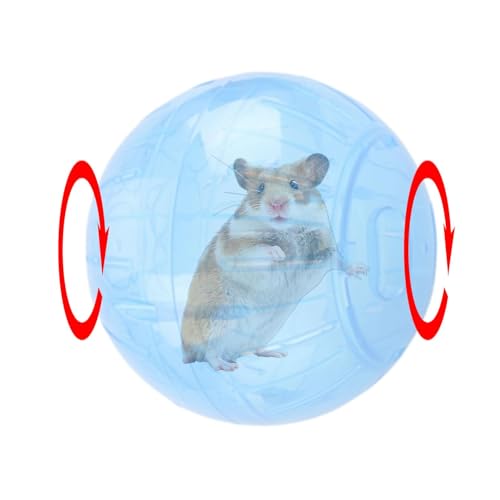 Dyeulget Hamster Laufbälle - Joggen Übungsrad für Kleintiere | Tragbare Kleintier-Übungsbälle Laufrad für Goldener Bär von Dyeulget