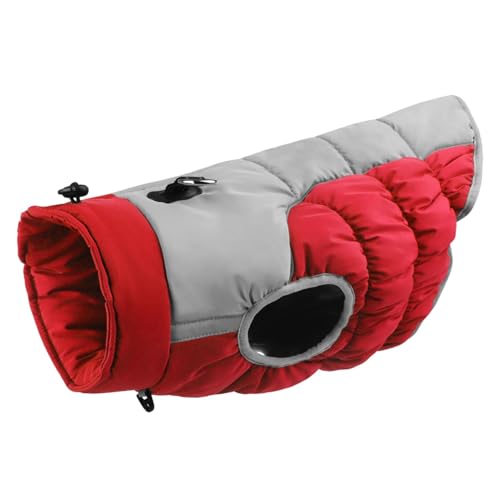 Dyeulget Hunde-Schneejacke – Hundejacke, warmer Hundemantel, wasserdicht, kaltes Wetter, Schneejacke mit reflektierenden Streifen für mittelgroße und große Hunde von Dyeulget