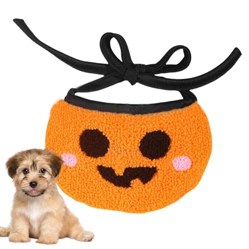 Dyeulget Hundeschal für mittelgroße Hunde | -Geist Haustier Halloween Bandana Welpe Bandana - Bequemes Hundehalstuch Bandana Halsband für Halloween-Partys von Dyeulget