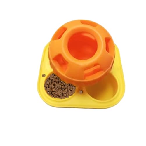 Dyeulget Hundespielzeugbälle | Hundespielzeug Leckerli-Ball für interaktives Spielen | Tragbares interaktives Hundespielzeug, Zahnreinigungsspielzeug für kleine Hunde & Welpen von Dyeulget
