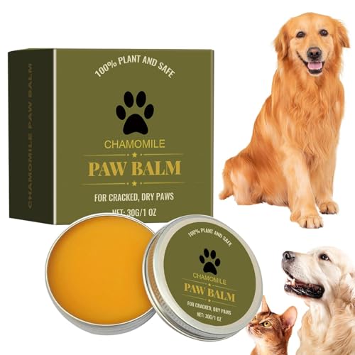 Dyeulget Katzenpfotenbalsam, natürliche, sanfte Pfotencreme für Hunde, Pfotenbalsam, sicherer Balsam für Hundepfoten, tief feuchtigkeitsspendendes Haustierzubehör für Katzen, Hunde, Haustiere, nicht von Dyeulget