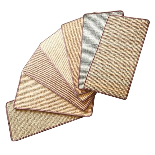 Dyeulget Kratzbrett für Katzen, natürliches Sisal, multifunktionale Spielmatte, große Kratzmatte, Schlafmatte für Katzen, Kätzchen, wiederverwendbare Kratzbretter, 3 Stück von Dyeulget