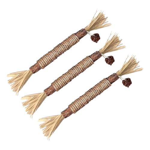 Dyeulget Silvervine Katzenkauspielzeug | Silvervine Sticks Katzenspielzeug für Indoor-Katzen | Kätzchen-Leckerli-Katzenminze-Spielzeug, natürliche Sache, Katzenminze zur Zahnreinigung, für den von Dyeulget