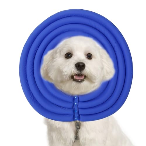 Dyeulget Verstellbare Hundekegel, weicher Hundekegel | Comfort Recovery Kegelhalsband für Hunde,Verstellbare Passform, wasserabweisendes Donut-Halsband für Hunde und Katzen von Dyeulget