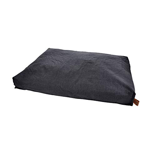 Dynamic24 XL Hunde Matte Kissen Hunde Katzen Bett Schlafplatz Hundekissen Bettchen (Anthrazit) von Dynamic24