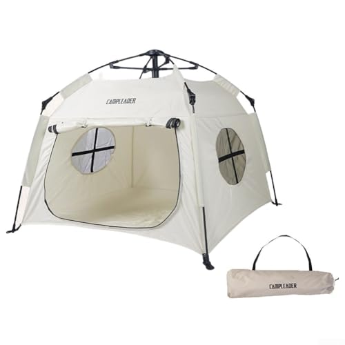 Faltbares Haustier-Campingzelt, Oxford-Material, geeignet für Reisen und Outdoor-Aktivitäten (weiß) von DystopiaWorld