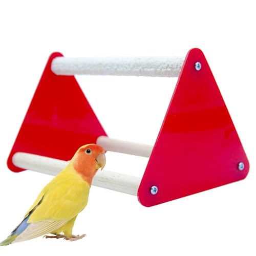 DzpKrka Bird Play Stand - Trainingsspielzeug Papagei Spatzen Trimmer | Papagei Kralle Schleifstab, Eichhörnchen Pfote Schleifen Sitzstange Multifunktional für Sittiche, Nymphensittiche, Wellensittiche von DzpKrka