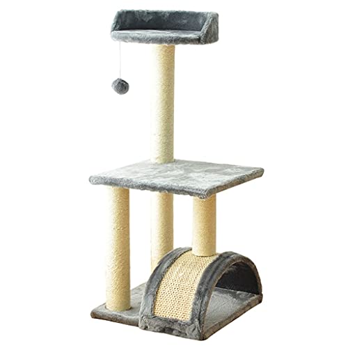 Baum Kratzbrett Katze Turm Plüsch Perch Katze Baum Katze Aktivitätszentrum Kletterrahmen (Color : A) von Dzwyc