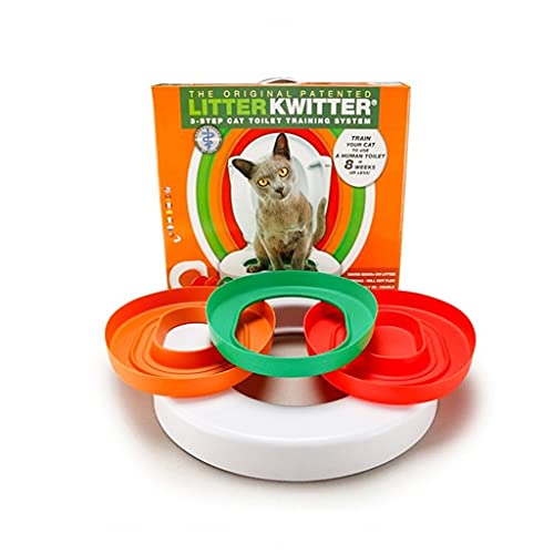 Haustierkatze-Squat-Toiletten-Trainingsgerät anstelle von Wurf Box Toiletten-Toilettenkunststoff Haustier-Toilette (Color : A) von Dzwyc
