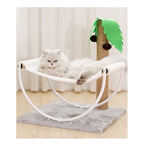Katzenbaumkatze Kletterrahmen aus der Boden hängematte Katze Bett krating Post Haustier Spielzeug (Color : A) von Dzwyc
