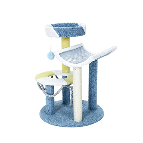 Sommerkatze Kletterrahmen Katze Bett Katze Kratzer Pfosten Katze Jumping Platform Spielzeug Katze Baum (Color : A) von Dzwyc