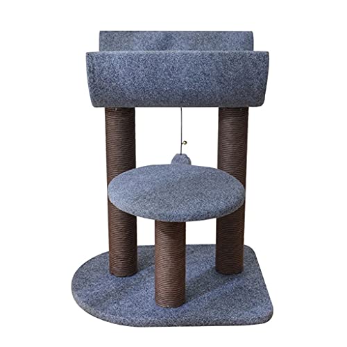 Verschleißfeste Katzenturm Katze Kletterrahmen Einfache Sisal Cat Scratch Board Cat Jumping Platform (Color : Blue) von Dzwyc