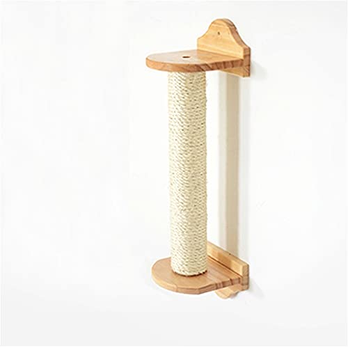 Wandmontierte Katze Kratzpfosten Natürliche Holz Sisal Katze Kratzer Katze Kratzer Pole Käfig-Hängende Katze Kratzer Pfosten (Color : Hanging cage) von Dzwyc