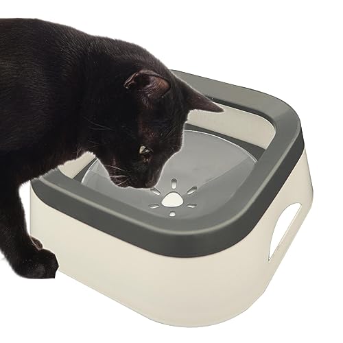 Auslaufsicherer Wassernapf für Hunde | Schwimmender Trinknapf für Haustiere für,Spritzwassergeschütztes Futterzubehör für Hunde, Katzen und andere Kleintiere von EACTEL