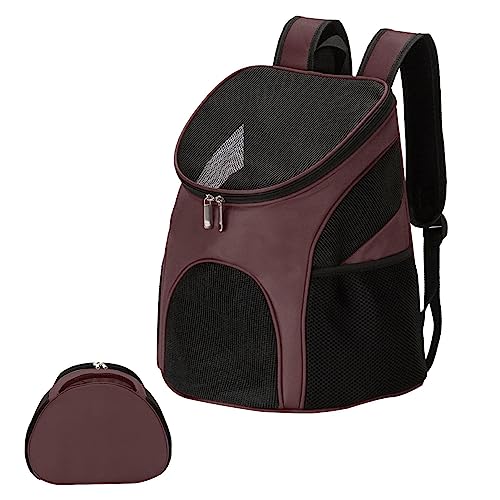 Haustier-Rucksack, atmungsaktiver Welpenrucksack, Hundetragerucksack, Katzenwanderrucksack, faltbare Haustier-Tragetasche, tragbare Haustier-Reisetasche, tragbarer Anti-Schock-breiter Schultergurt für von EACTEL