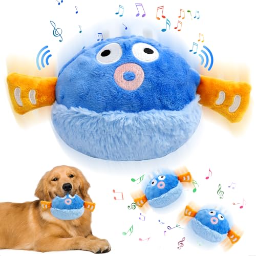 EAEVKPI Bewegliches Haustier-Plüschspielzeug, Interaktives Hundespielzeug, Haustier Kauspielzeug, Bewegliches Hundespielzeug, Bissfest Spielzeug Ball für Hunde EAEVKPI Bewegliches Haustier-Plüschspielzeug, Interaktives Hundespielzeug, Haustier Kauspielzeug, Bewegliches Hundespielzeug, Bissfest Spielzeug Ball für Hunde von EAEVKPI