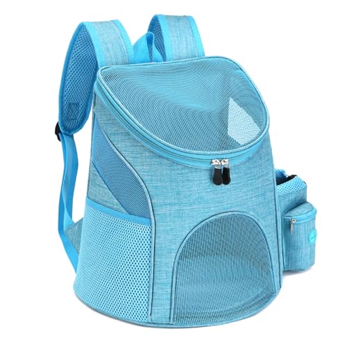 Cat Backpack, Ventilated Pet Backpack with Mesh Design Dog Carrier Backpack Double Shoulder Straps Snack Holder and Convenient for Travel and Walking von EALRIDV