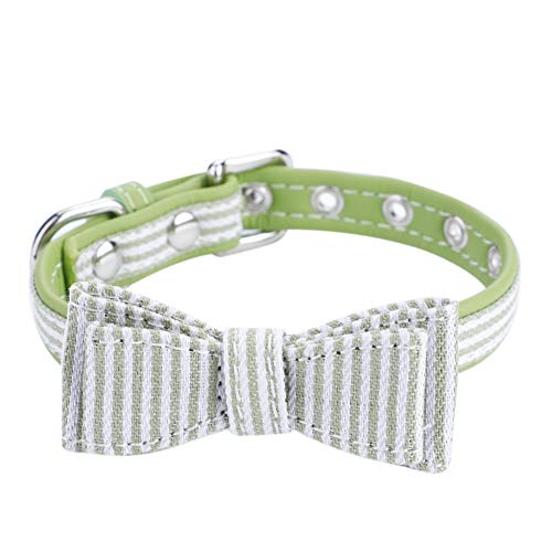 Haustierhalsband, Halsband für Welpen, verstellbar, Fliege-Dekor, 4 Größen, Hundehalsband-Anhänger, Fuzzyard-Hundehalsband, Welpenhalsband, geeignet für Hunde Aller Größen, 5 (L) von EALRIDV