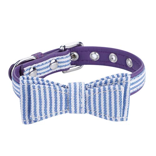 Haustierhalsband, Halsband für Welpen, verstellbar, Fliege-Dekor, 4 Größen, Hundehalsband-Anhänger, Fuzzyard-Hundehalsband, Welpenhalsband, geeignet für Hunde Aller Größen, 5 (L) von EALRIDV