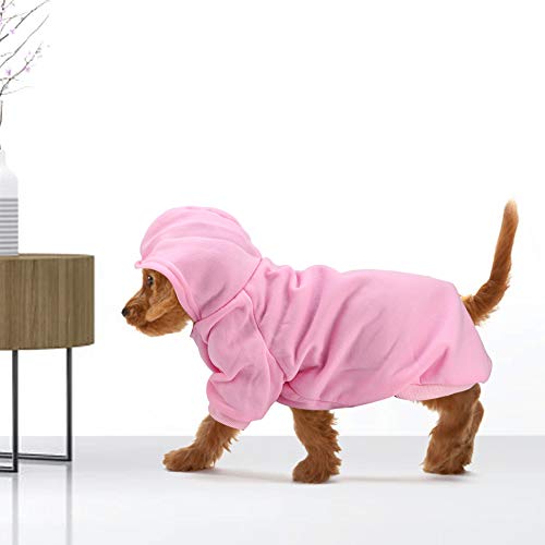 Hunde-Kapuzenpullover für kleine Hunde, 3 Farben, Frenchie-Kapuzenpullover, Hundekatze, 5 Größen, Hundemäntel, Hunde-Sweatshirt, Welpen-Kapuzenpullover für kleine Hunde, (L) von EALRIDV