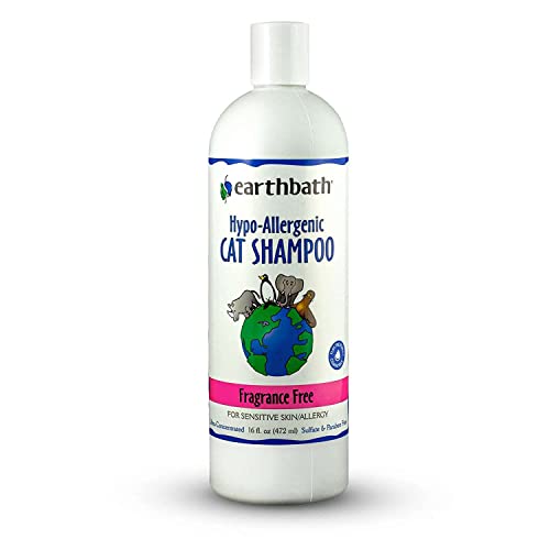 EARTHBATH Katzen-Shampoo, Hypoallergen, parfümfrei, 472 ml von EARTHBATH