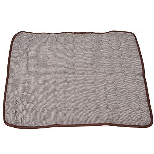 EASTALOLO Haustier-Kühlmatte, atmungsaktiv, weich, für den Sommer, für Hunde und Katzen, Zwinger, Kühlung für Sofa, Bett, Boden (Brown) von EASTALOLO