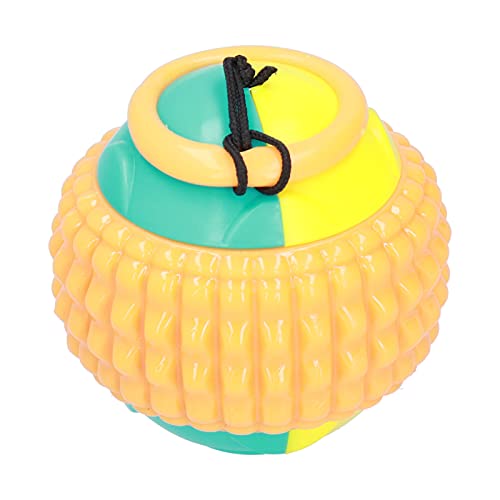 EASTALOLO Hundetrainingsball, dehnbares Kauspielzeug für Haustiere, langlebiges Gummiseil, interaktives Spielen (Orange) von EASTALOLO