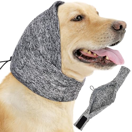 EASY JOY Verstellbare Hündohr Muffs Noise Protection, Kleiner Hund Ohrenschützer für Komfort Small Dog Earmuffs,Ohrenschützer für Haustiere, Hunde Hals und Ohren Wärmer Hunde Hoodie Anti Angst Snood von EASY JOY