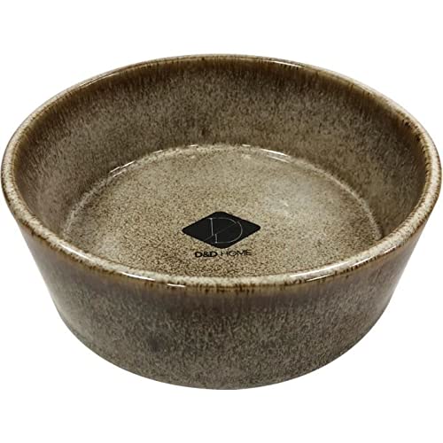 EBI D&D Home Futternapf Jasper Sand 16,8 x 16,8 x 6,5 cm, hochwertige glasierte Keramik, robust und stabil, für Nassfutter, Trockenfutter und Wasser, spülmaschinenfest von EBI