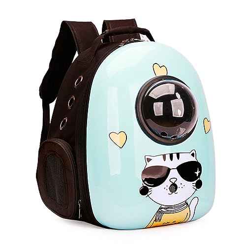 EBLIN Haustier-Rucksack, Pet Raum Kapsel Rucksack Tragbar Transportrucksack Transporttasche für Haustiere Reisen Atmungsaktive Rucksack für große Katzen Kleine Hunde (PE07#-16) von EBLIN