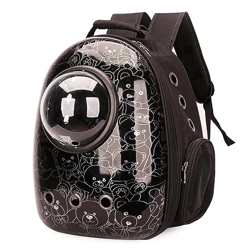 EBLIN Haustier-Rucksack, Pet Raum Kapsel Rucksack Tragbar Transportrucksack Transporttasche für Haustiere Reisen Atmungsaktive Rucksack für große Katzen Kleine Hunde (PE07#-30) von EBLIN