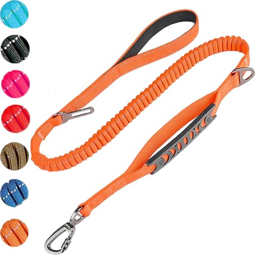 Hundeleine mit gepolstertem Griff Farben erhältlich EBLIN Reflektierend Führleine aus weichem Nylon für große hundeleine GO-8 (ORANGE) von EBLIN