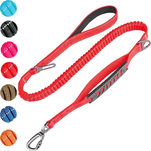 Hundeleine mit gepolstertem Griff Farben erhältlich EBLIN Reflektierend Führleine aus weichem Nylon für große hundeleine GO-8 (RED) von EBLIN