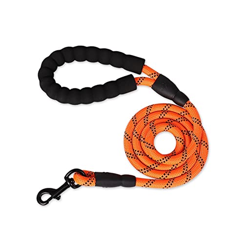 Hundeleinen Robuste Leinen Haustierleinen Reflektierende Leinen Kleine, mittlere und große Leinen Leinen (Color : Orange, Size : 0.8cm 300cm) von EBSBAG