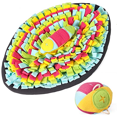 Pet Snuffle Feeding Mat Dog Interactive Sniffing Treat Puzzle Toy Encouraging Natural Foraging Skills For Small Pets Dog Puzzle Toys Snuffle Mat Feeding Mat Slow Feeder Puzzle Sniffing Mat Large von EBVincxmk